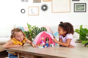 barbie it takes two camping playset with tent