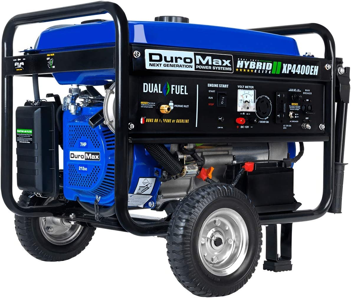 duromax xp4400eh dual fuel portable generator