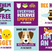 free peta kids stickers