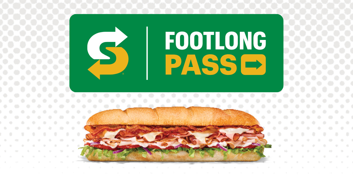 subway footlong pass