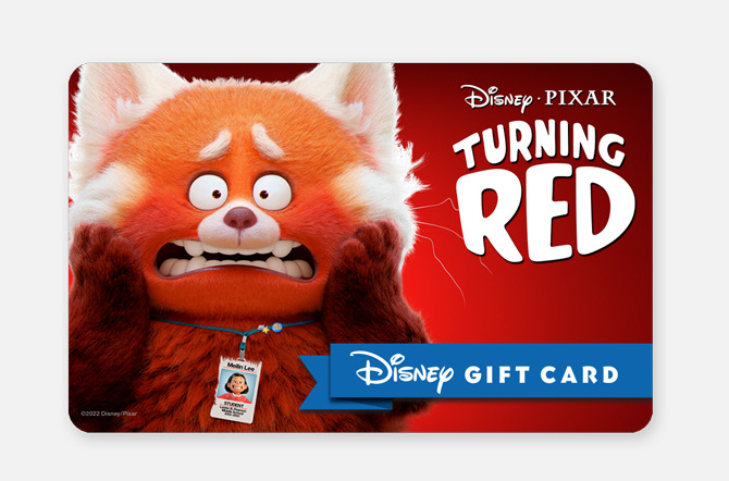 disney red gift card