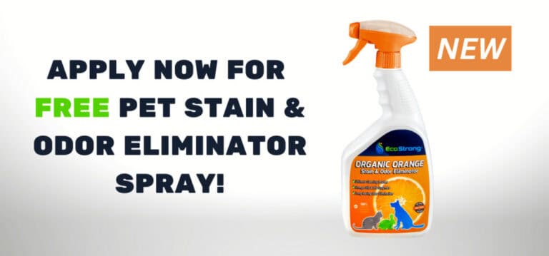 Free pet stain odor eliminator spray promotion