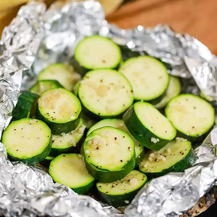 grilled zucchini foil packs recipe