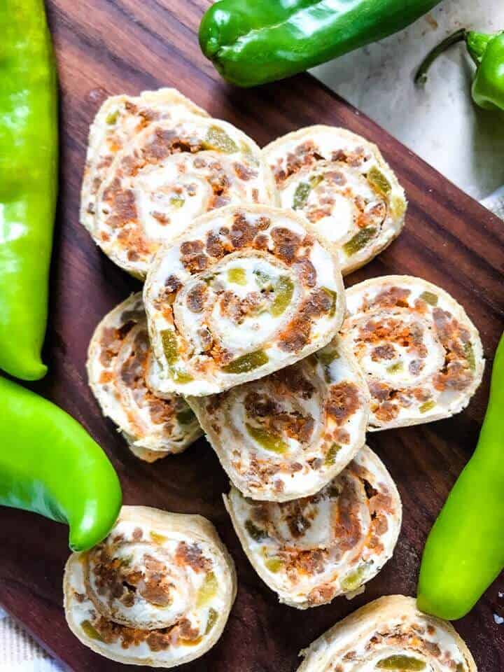 hatch green chile chorizo pinwheels threeolivesbranch 2