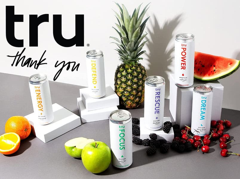 tru energy caffeinated sparkling water