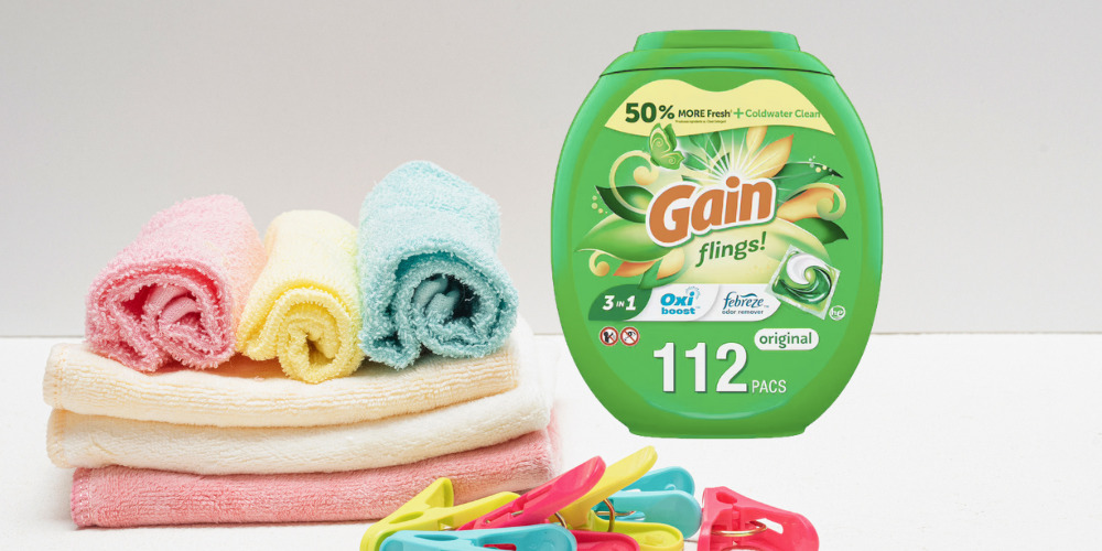 gain flings with laundry