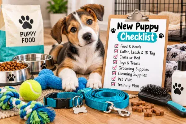 free new puppy essentials checklist