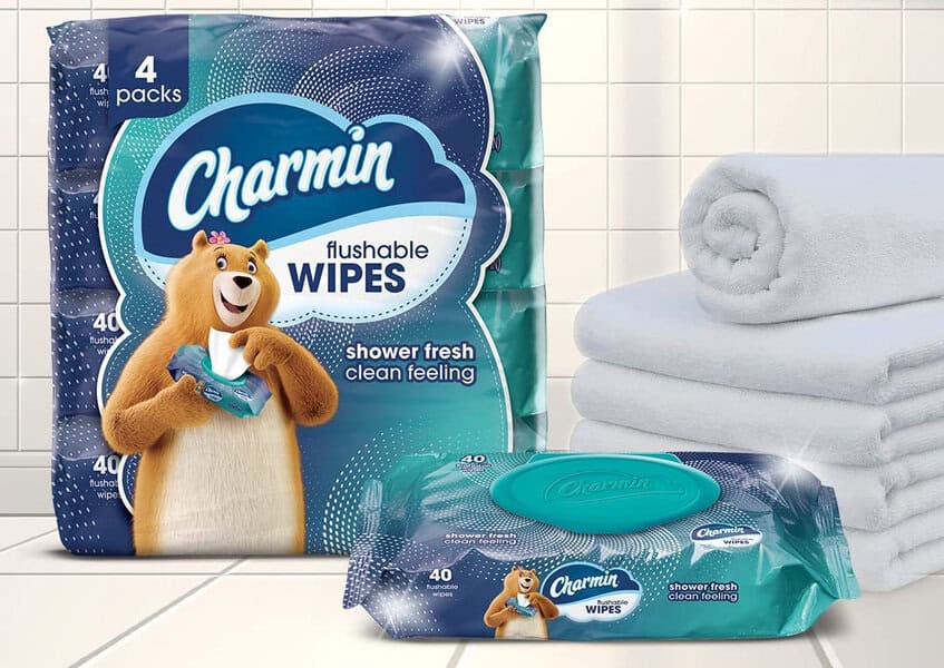 charmin flushable wipes