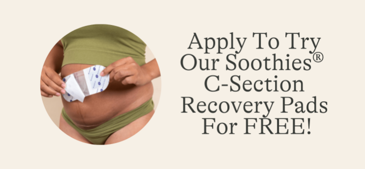 free lansinoh soothies c section recovery pads