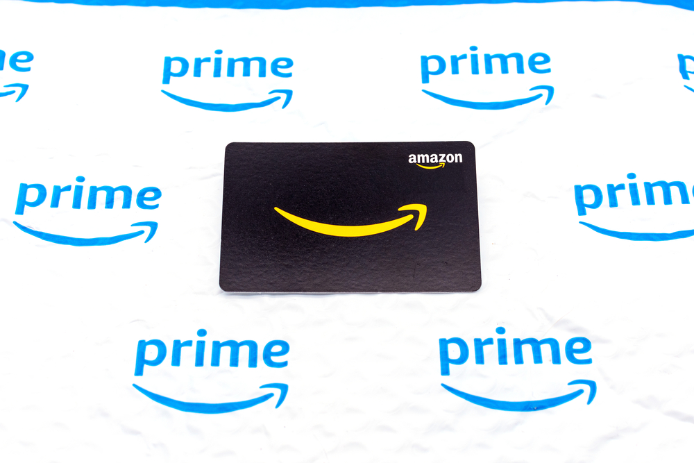 amazon gift card on amazon prime plastic envelope