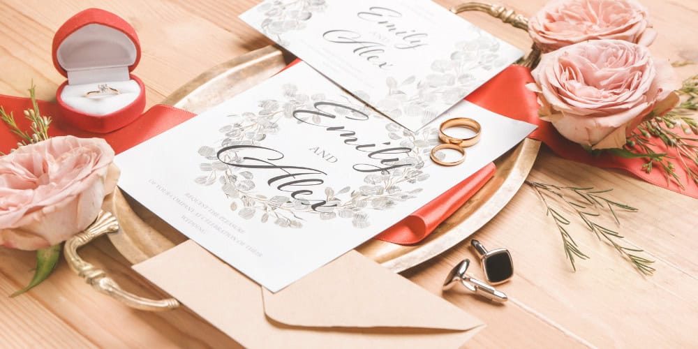 elegant invitations for wedding pink