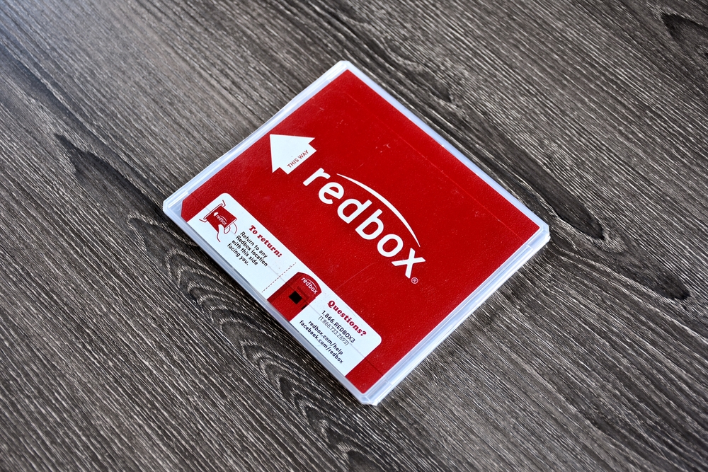 redbox dvd on counter