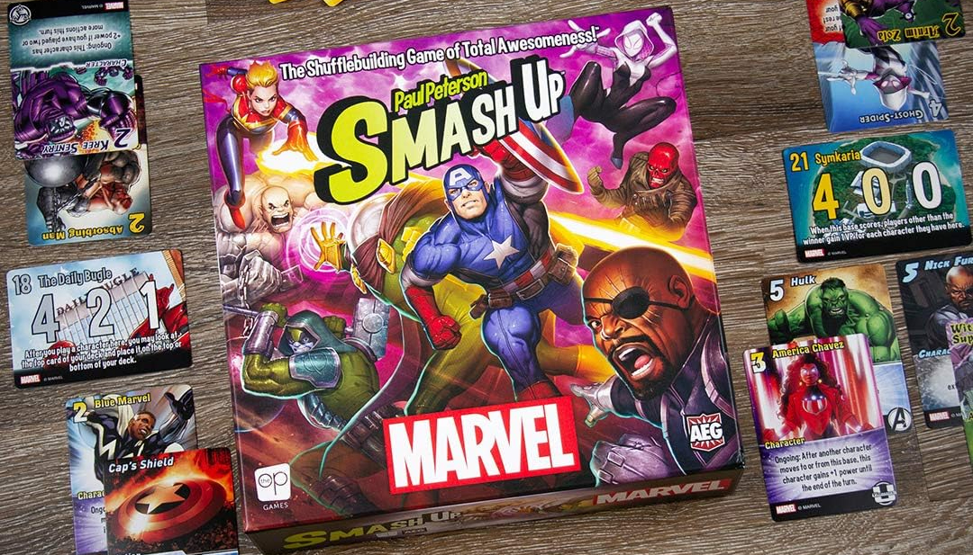 smash up collectible marvel card game