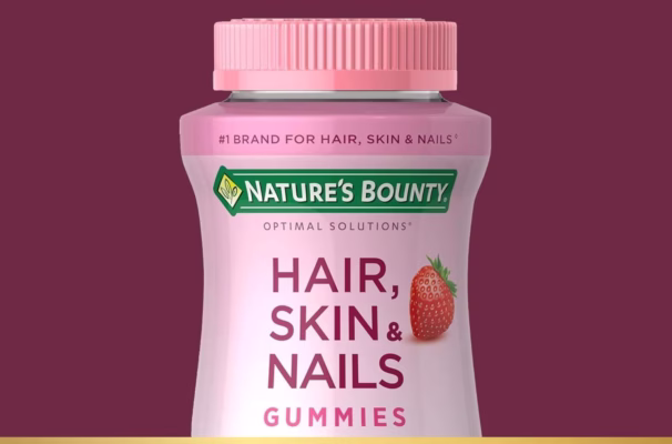 Nature's Bounty hair, skin, nails gummies bottle