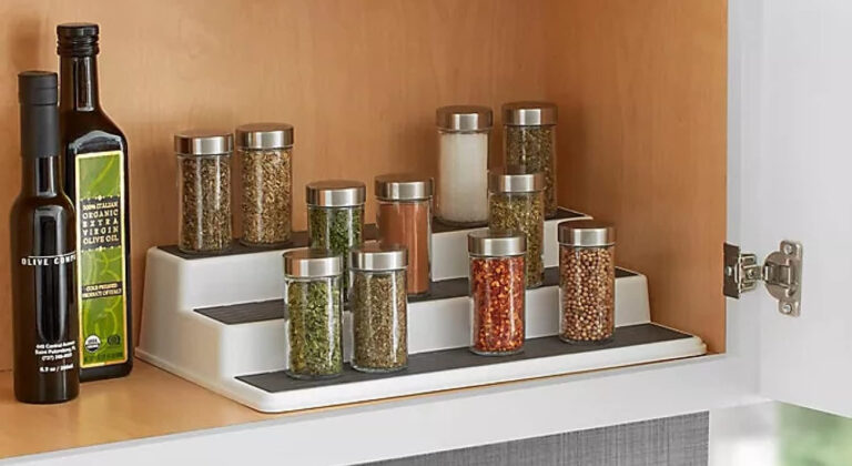 copco non skid 3 tier spice pantry kitchen cabinet organizer