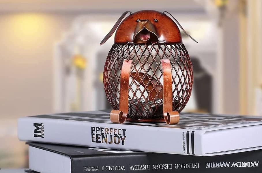 too arts money bank puppy