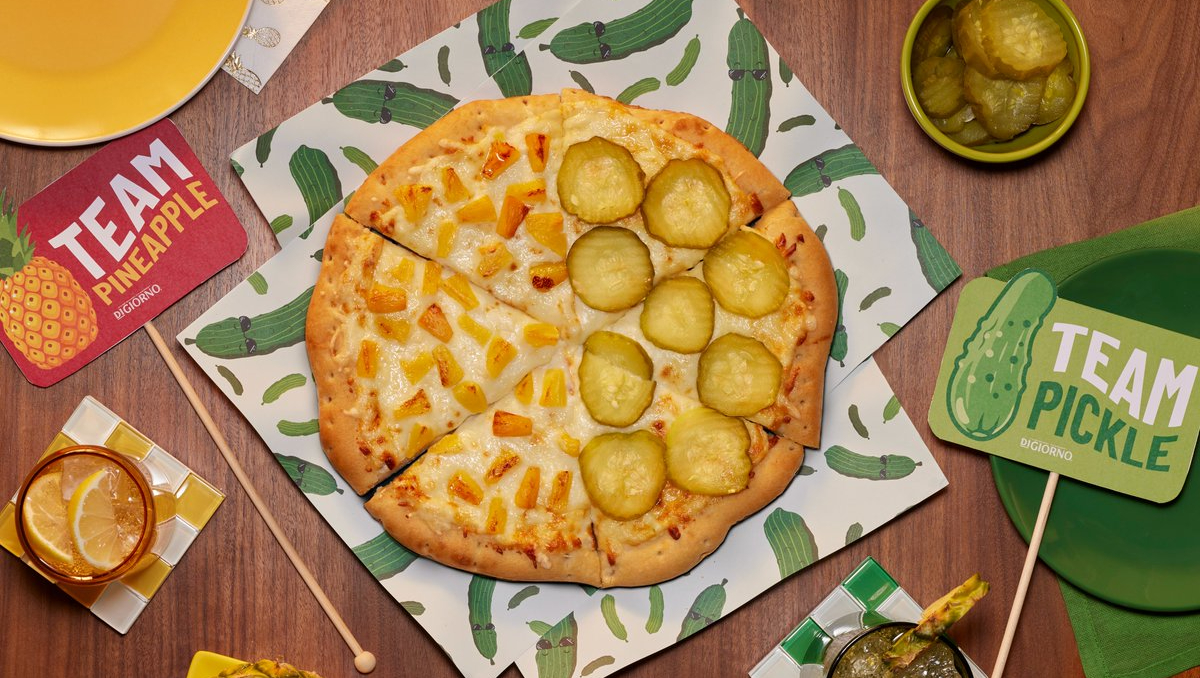 pineapple pickle pizza