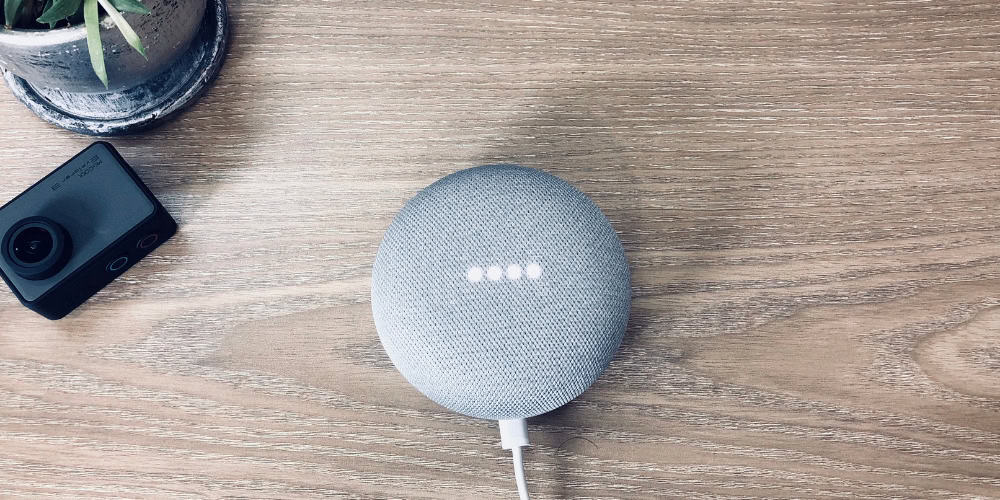 smart speaker on table