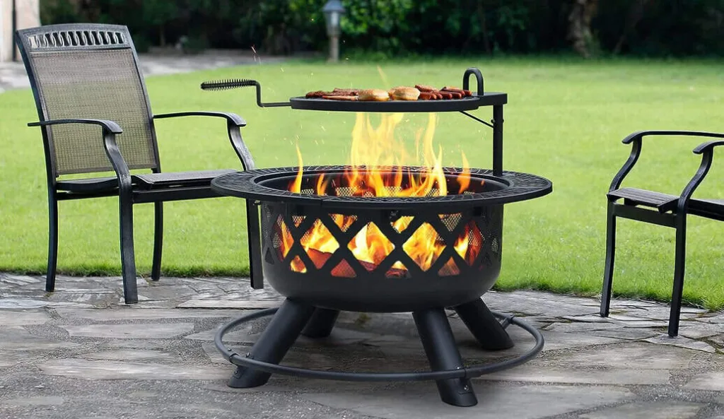 bali outdoors wood burning fire pit