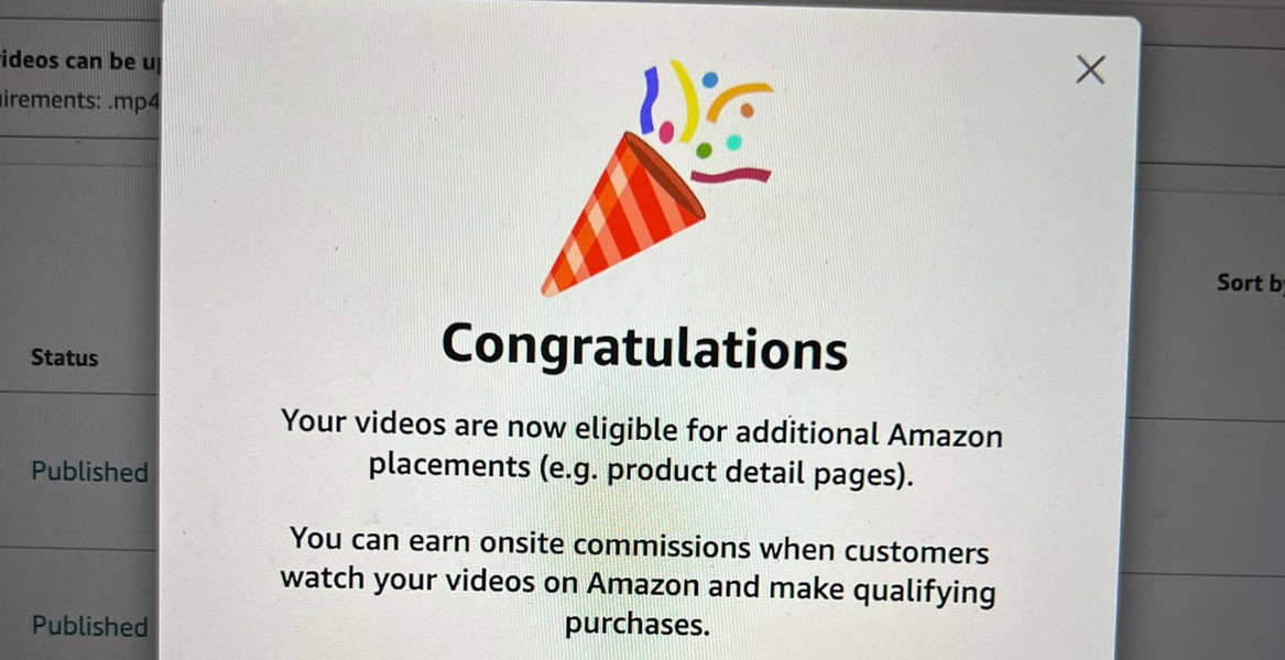 congratulations amazon influencer