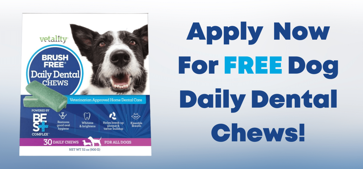 free tevrapet dog daily dental chews