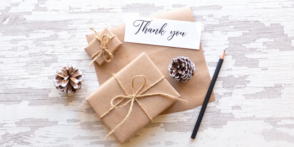 thank you gift note