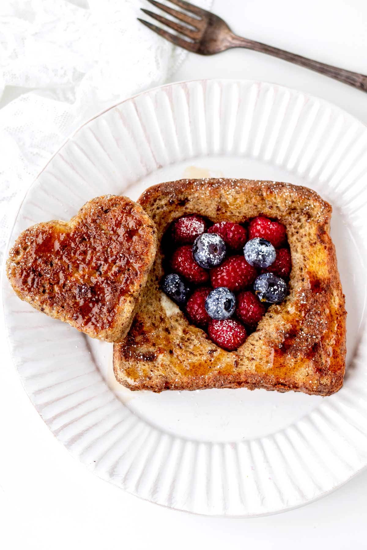 heart shaped french toast