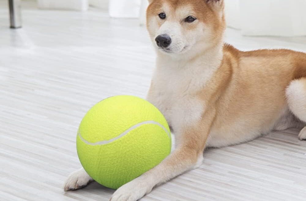 oversized tennis ball