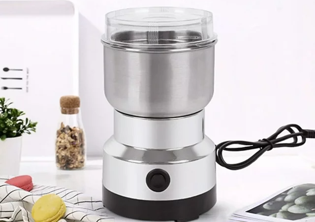 cacagoo coffee grinder household mini stainless steel electric herb grind