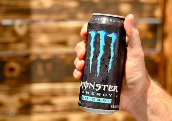 monster energy, lo carb monster, low carb energy drink, 16 ounce (pack of 15)