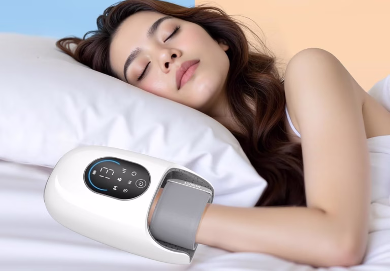 hand massager with heat and compression