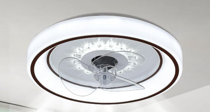 Modern ceiling fan with LED lights