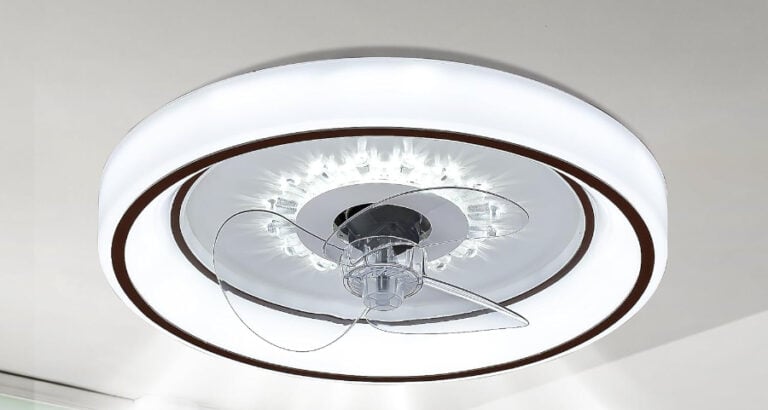 Modern ceiling fan with LED lights