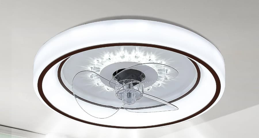 Modern ceiling fan with LED lights