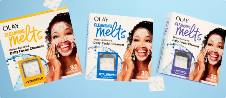 free olay cleansing melts sample