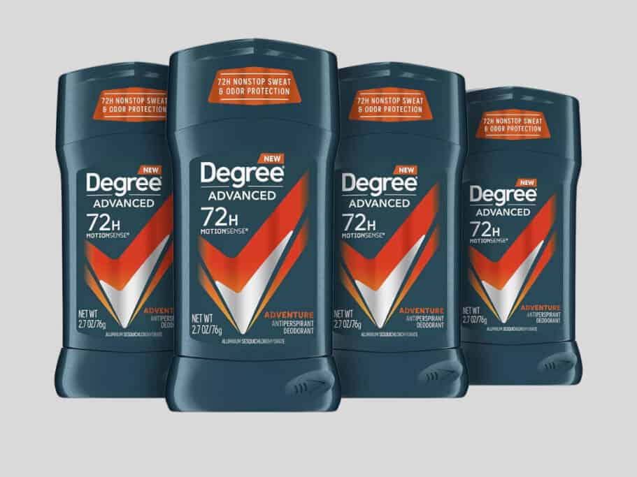 Degree deodorant sticks, 72-hour protection