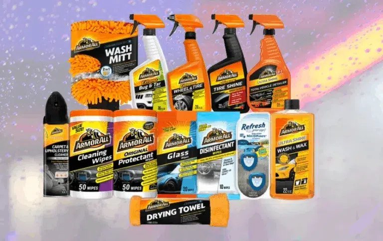 Assorted Armor All car cleaning products.