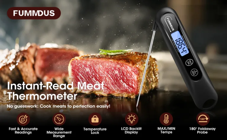 FUMMDUS instant-read meat thermometer by steak
