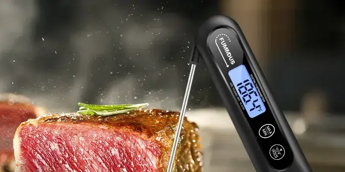 FUMMDUS instant-read meat thermometer by steak