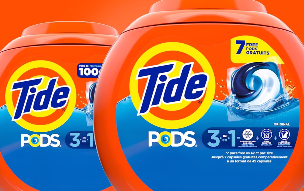 Tide Pods 3-in-1 detergent packaging