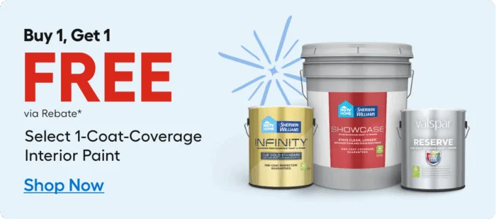 Buy 1 Get 1 Free Paint Offer