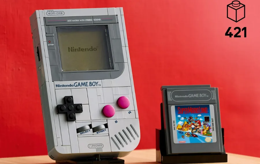 LEGO Nintendo Game Boy and Super Mario Land cartridge