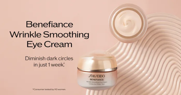 Benefiance eye cream reduces dark circles quickly.
