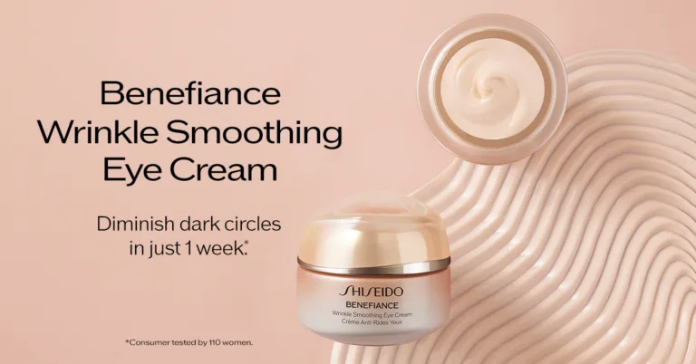 Benefiance eye cream reduces dark circles quickly.