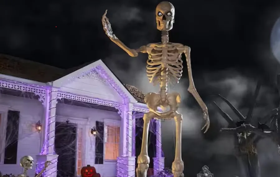 12ft skeleton Home Depot,Home Depot Halloween 2025,Skelly Home Depot,Home Depot Halloween drop,Home Depot Halloween collection,giant skeleton storage tote,Halloween decor deals,12 foot skeleton restock,Halloween yard decorations