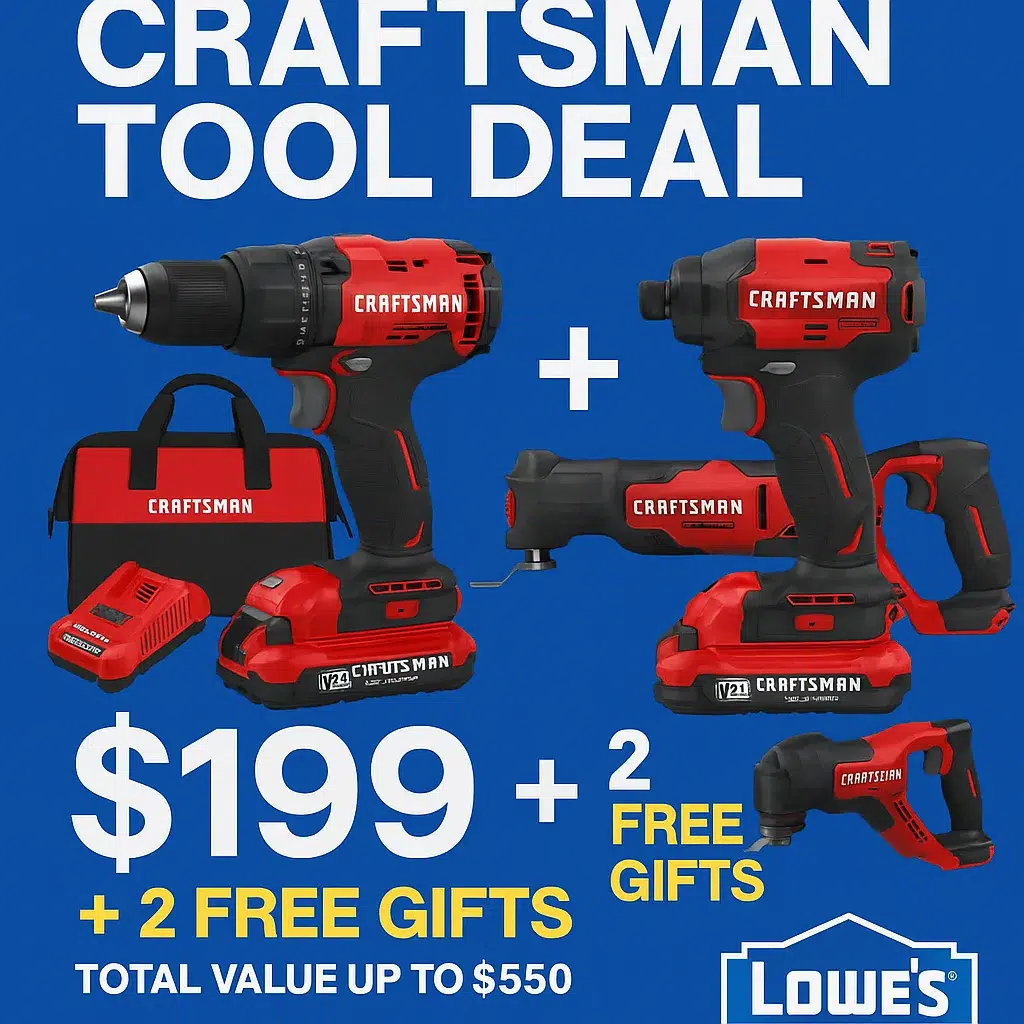 Craftsman tool set deal at Lowe's, $199.