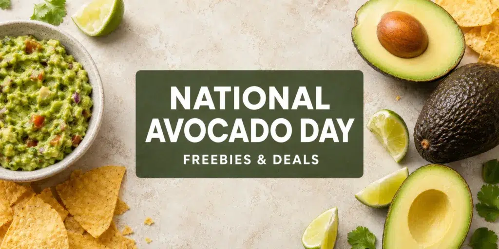 national avacado day freebies deals