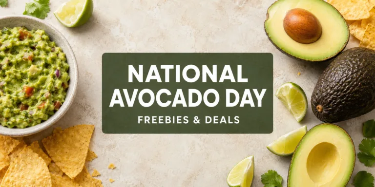 national avacado day freebies deals