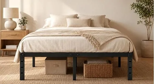 queen bed frame storage