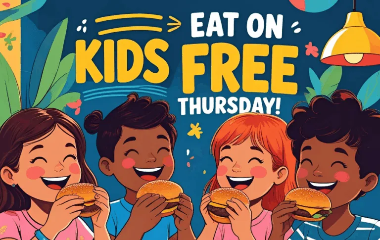 Kids eat free Thursday burger promotion
